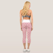 Daisy-Blume-Muster - Reinheit, Innocence-Zitat Capri Leggings (Rückseite)