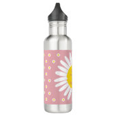 Daisy-Blume-Muster - Reinheit, Innocence-Zitat Edelstahlflasche (Links)