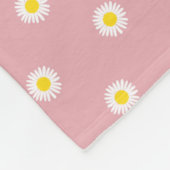 Daisy-Blume-Muster - Reinheit, Innocence-Zitat Fleecedecke (Ecke)