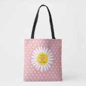 Daisy-Blume-Muster - Reinheit, Innocence-Zitat Tasche (Vorderseite)