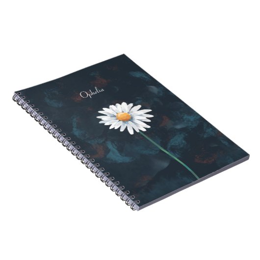 Daisy Blume Notebook - Blumenbilder-Design Notizblock (Rechte Seite)