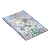 Daisy Blume Notebook - Watercolor Floral Design Notizblock (Rechte Seite)