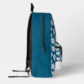 Daisy Blume Ocean Blue Brown Potato Custom Bedruckter Rucksack (Links)