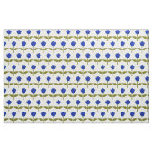 Daisy Blume Ocean Blue Floral Gemustertes Gewebe Stoff (Yard (91,4 cm))
