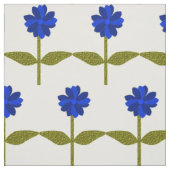 Daisy Blume Ocean Blue Floral Gemustertes Gewebe Stoff (Muster)