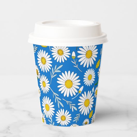 Daisy-Blume Pappbecher (Vorderseite)