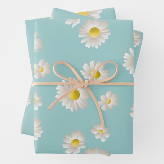 Daisy Blume Pattern Geschenkpapier Set (Beispiel)