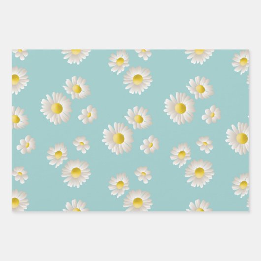 Daisy Blume Pattern Geschenkpapier Set (Vorderseite)