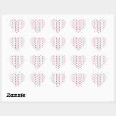 Daisy Blume Pattern Herz-Aufkleber (Blatt)