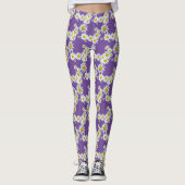 Daisy Blume Pattern Legging Leggings (Vorderseite)