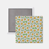 Daisy Blume Pattern Magnet (Vorderseite/Rückseite)