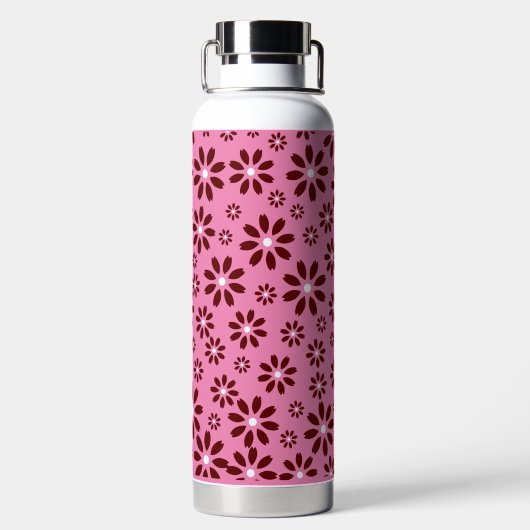 Daisy Blume Pattern Sommer Winter Trinkflasche (Rückseite)