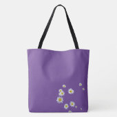 Daisy Blume Pattern Tote Bag Tasche (Rückseite)