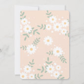 Daisy Blume Peach Music Festival Kinderdusche Einladung (Rückseite)