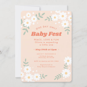 Daisy Blume Peach Music Festival Kinderdusche Einladung