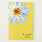 Daisy Blume Personalisiert Yellow Trendy Custom Planer (Rückseite)