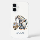 Daisy Blume Personalisiertes Monogramm Case-Mate iPhone Hülle (Rückseite)