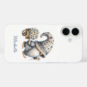 Daisy Blume Personalisiertes Monogramm Case-Mate iPhone Hülle (Rückseite (Horizontal))