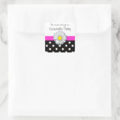 Daisy Blume polka dot anpassbare Aufkleber (Tasche)