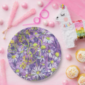 Daisy Blume Polka Dot Sommer Blume Blumenmuseum Pappteller (Party)