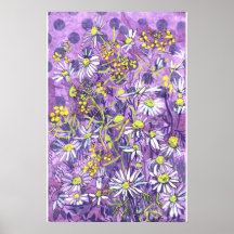 Daisy Blume Polka Dot Sommer Blume Blumenmuseum