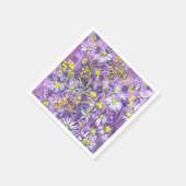 Daisy Blume Polka Dot Sommer Blume Blumenmuseum Serviette (Ecke)