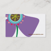 Daisy Blume Pop Fun Summer Daisical Whimsical Nied Visitenkarte (Rückseite)