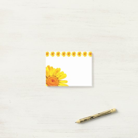 Daisy-Blume Post-it Klebezettel (Auf Schreibtisch)