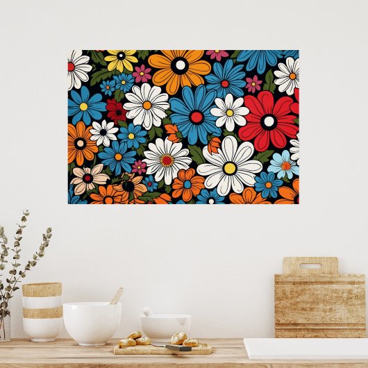 Daisy-Blume Poster (Küche)