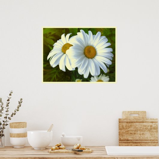 Daisy Blume Print Classic Daisies Poster Print (Küche)