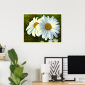 Daisy Blume Print Classic Daisies Poster Print (Heimbüro)