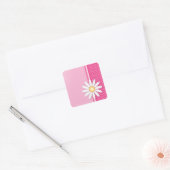 Daisy Blume Quadratischer Aufkleber (Umschlag)