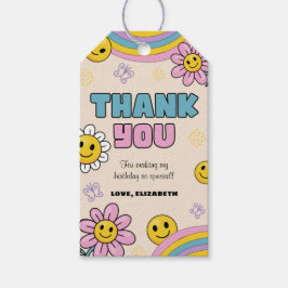 Daisy Blume Rainbow Birthday Party Danke Tag Geschenkanhänger