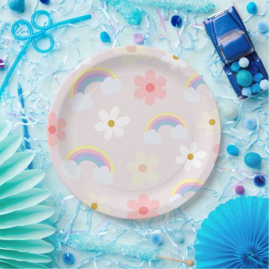 Daisy Blume Rainbow Pink Plate Pappteller (Party)