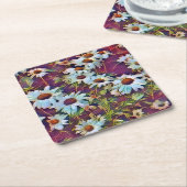 DAISY BLUME RECHTECKIGER PAPPUNTERSETZER (angewinkelt)