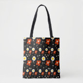 Daisy Blume Red White Yellow Black Tasche (Vorderseite)