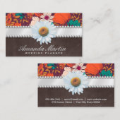 Daisy Blume | Ribbon und Perlen | Illustrationen Visitenkarte (Vorne/Hinten)