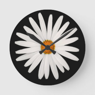 Daisy Blume Runde Wanduhr