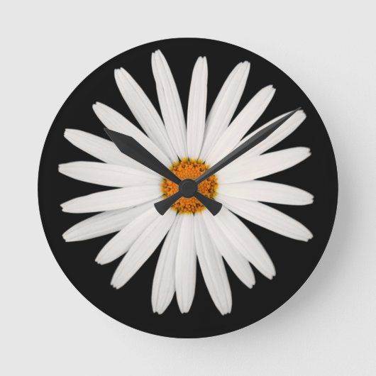 Daisy Blume Runde Wanduhr (Vorderseite)