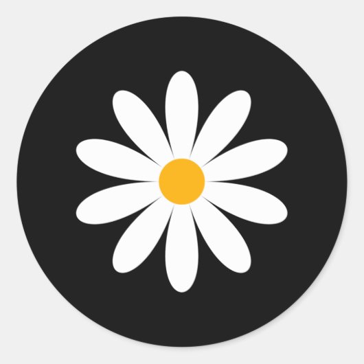 DAISY BLUME RUNDER AUFKLEBER (Vorderseite)