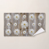 Daisy Blume Rustikales Bartenbrett Badetuch Set (Handtuch)