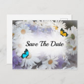 Daisy Blume Save the Date Postcard Postkarte (Vorne/Hinten)