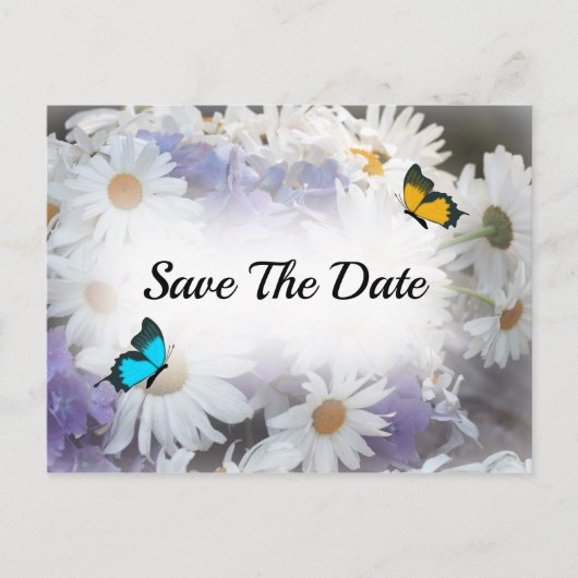 Daisy Blume Save the Date Postcard Postkarte (Vorderseite)