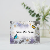 Daisy Blume Save the Date Postcard Postkarte (Stehend Vorderseite)