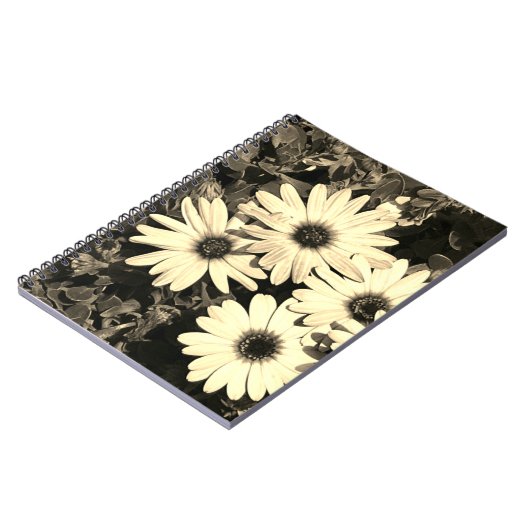 Daisy Blume Sepia Notebook Notizblock (Linke Seite)