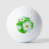 Daisy Blume Sommergartenmalerei Golfball (Vorderseite)