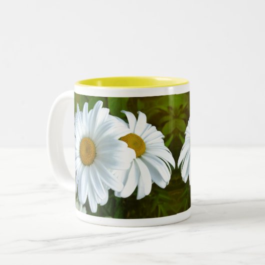 Daisy Blume Tasse Kaffee Cup White Daisies Cup (Vorderseite Links)