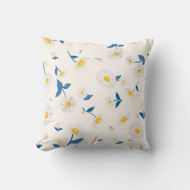 Daisy Blume Throw Kissen (Vorderseite)