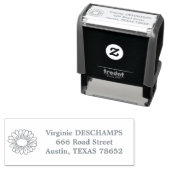 Daisy Blume und Address Self-Inking Briefmarke Permastempel (Beispiel)