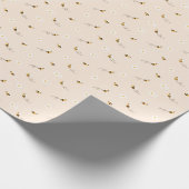 Daisy Blume und Honey Bees Baby Birthday Geschenkpapier (Ecke)